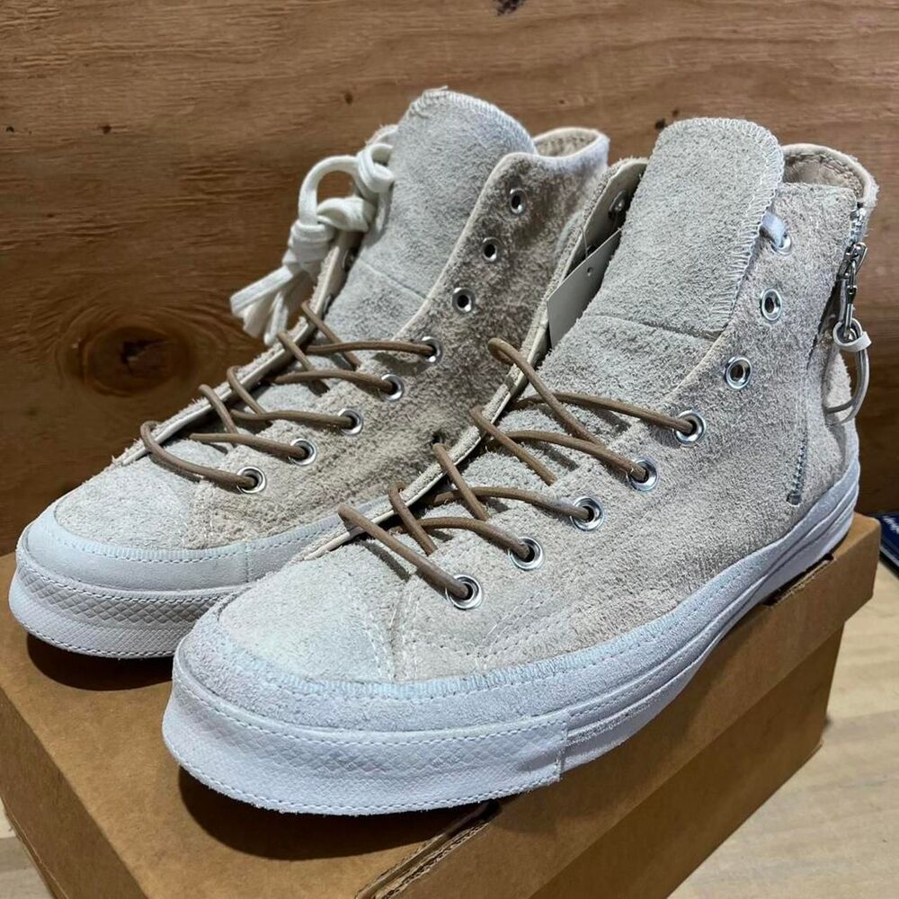 Converse Men's Cream and Tan Trainers